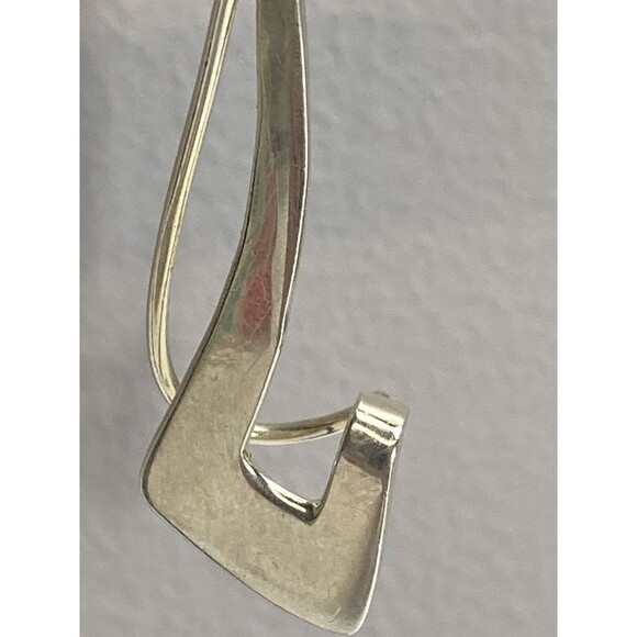 VTG Signed HOB Mexico Sterling 925 Long Abstract Dangle Southwestern Earrings - Picture 4 of 11